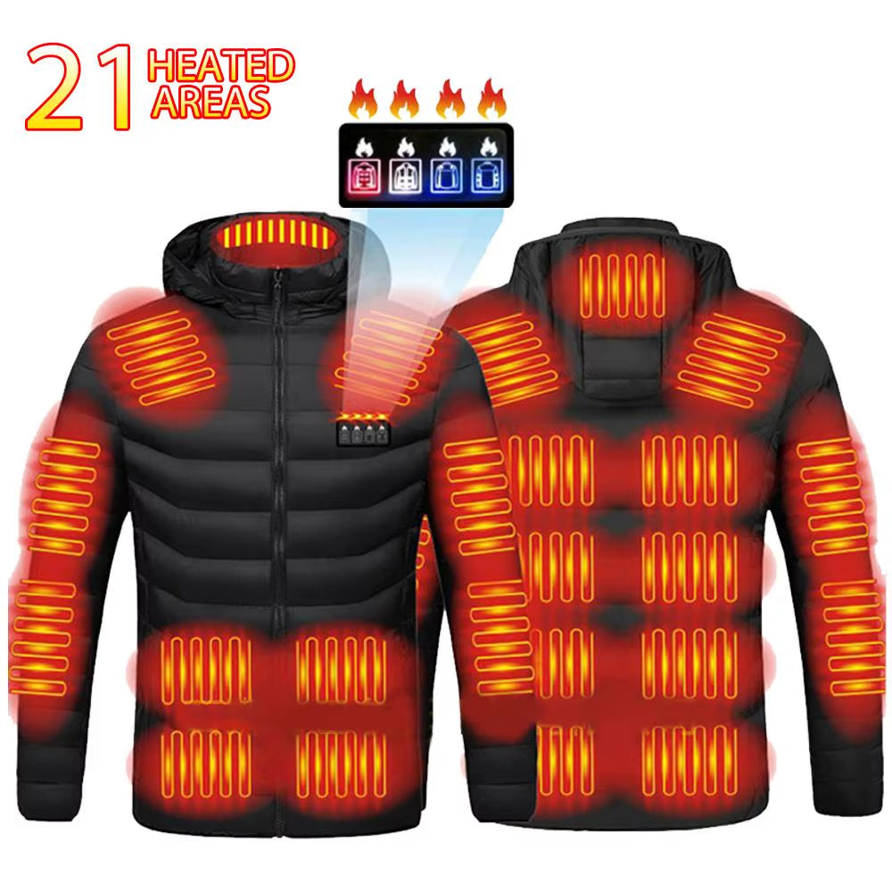 Winter Heated Jacket Women'S Warm Vest USB Heater Men'S Autumn Heating Jacket Heated Vests Coat Hunting Hiking Camping
