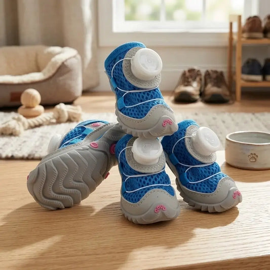 Waterproof Dog Boots – Non-Slip Protective Paw Shoes, 4-Pack
