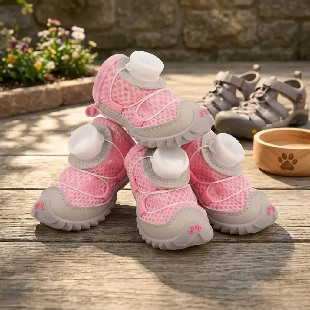 Waterproof Dog Boots – Non-Slip Protective Paw Shoes, 4-Pack
