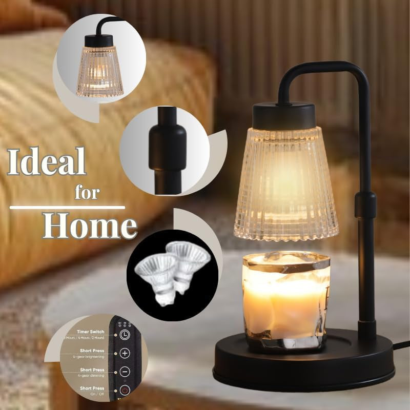 Candle Warmer Lamp, Dimmable with Timer