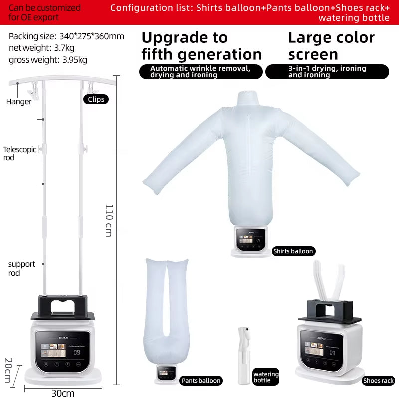 Multifunctional Garment Dryer Steam Iron Electric Clothes Press Drying Humanoid Ironing Machine Garment Care Ironer