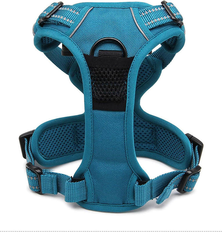 TRUE LOVE Adjustable No-Pull Dog Harness Reflective Vest, Blue, XS | Front Clip, No-Choke, Soft Padded, Control Handle, anti Escape, Dog Car Harness, Walking and Training, Escape Proof, TLH5651