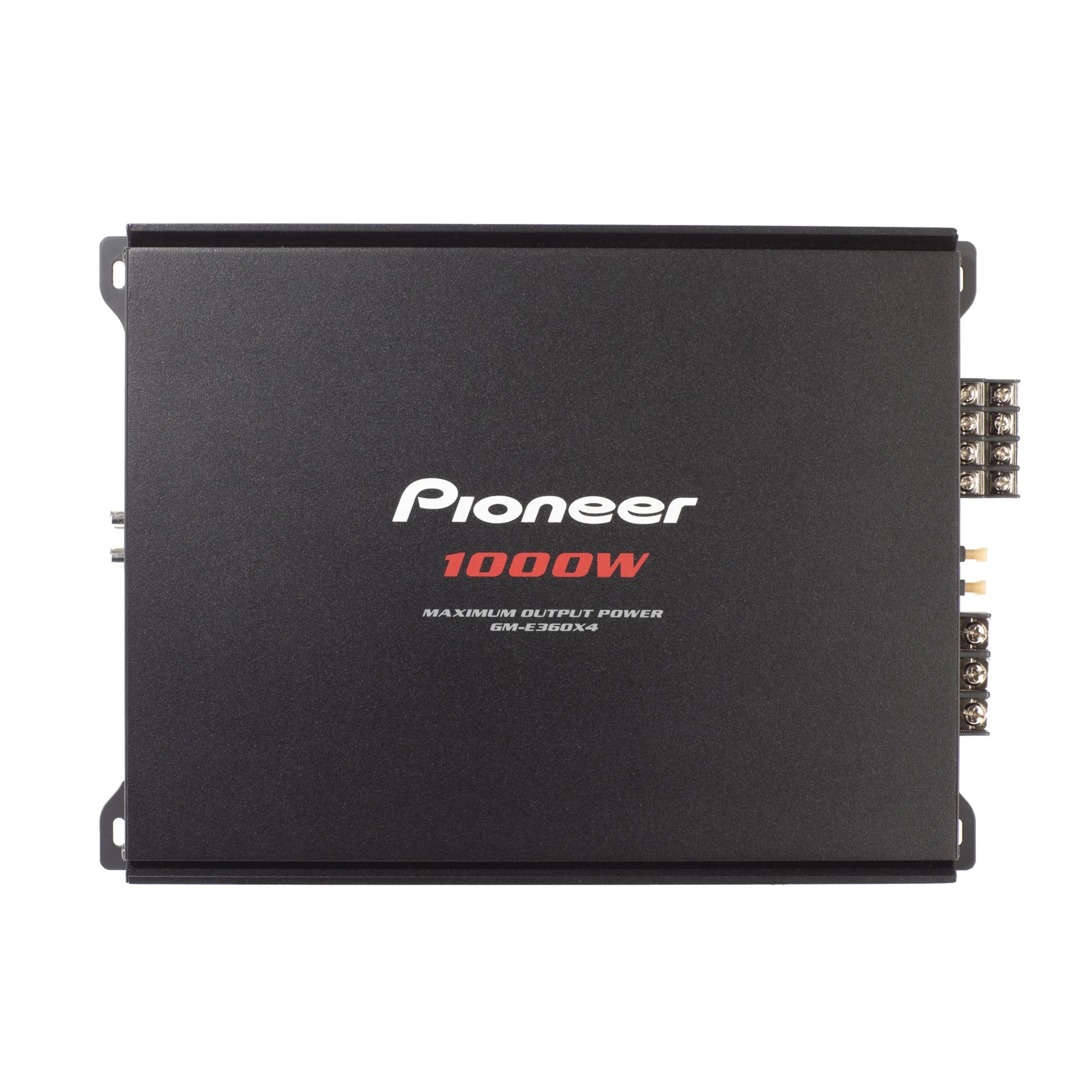 GM-E360X4 4-Channel Bridgeable Car Amplifier, 1000W Max Power, HPF/LPF & Bass Boost