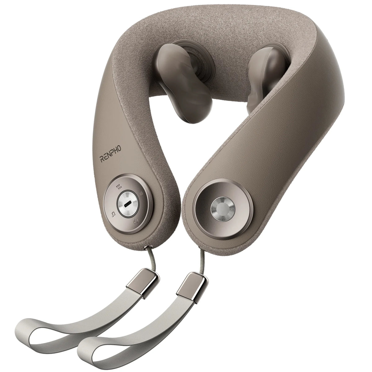 Cordless Shiatsu Neck and Shoulder Massager with Heat, Bluetooth Music