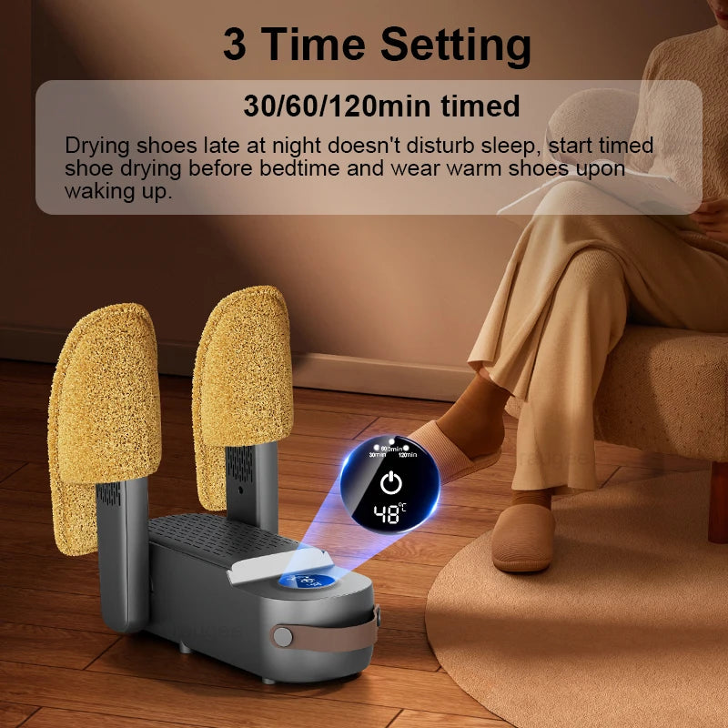 Shoe Dryer 220V Footwear Dryer Electric Shoes Drying Machine Folding Socks Sneaker Slippers Ski Boots Dryer Portable Shoe Heater