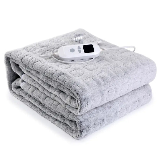 Winter Electric Blanket with Adjustable Temperature - Heated Throw for Home & Office Warmth