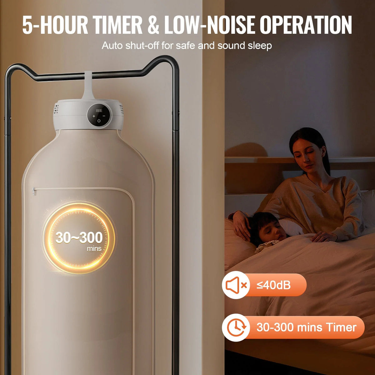 Portable Clothes Dryer, Clothes Dryer with Dryer Bag, PTC Heating