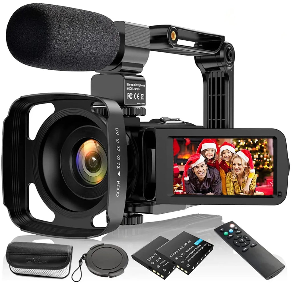Video Camera Camcorder 4K for Youtube Vlogging Digital Camera IPS 48MP 16X Digital Zoom Camera Recorder