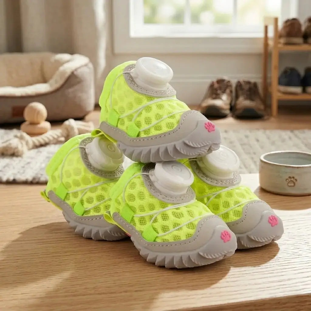 Waterproof Dog Boots – Non-Slip Protective Paw Shoes, 4-Pack