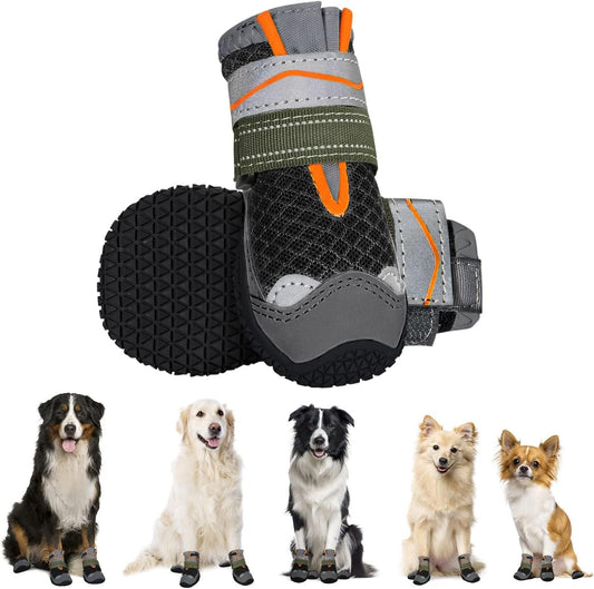Dog Boots Paw Protector, Breathable Dog Boots for Injured Paws, 2Pcs