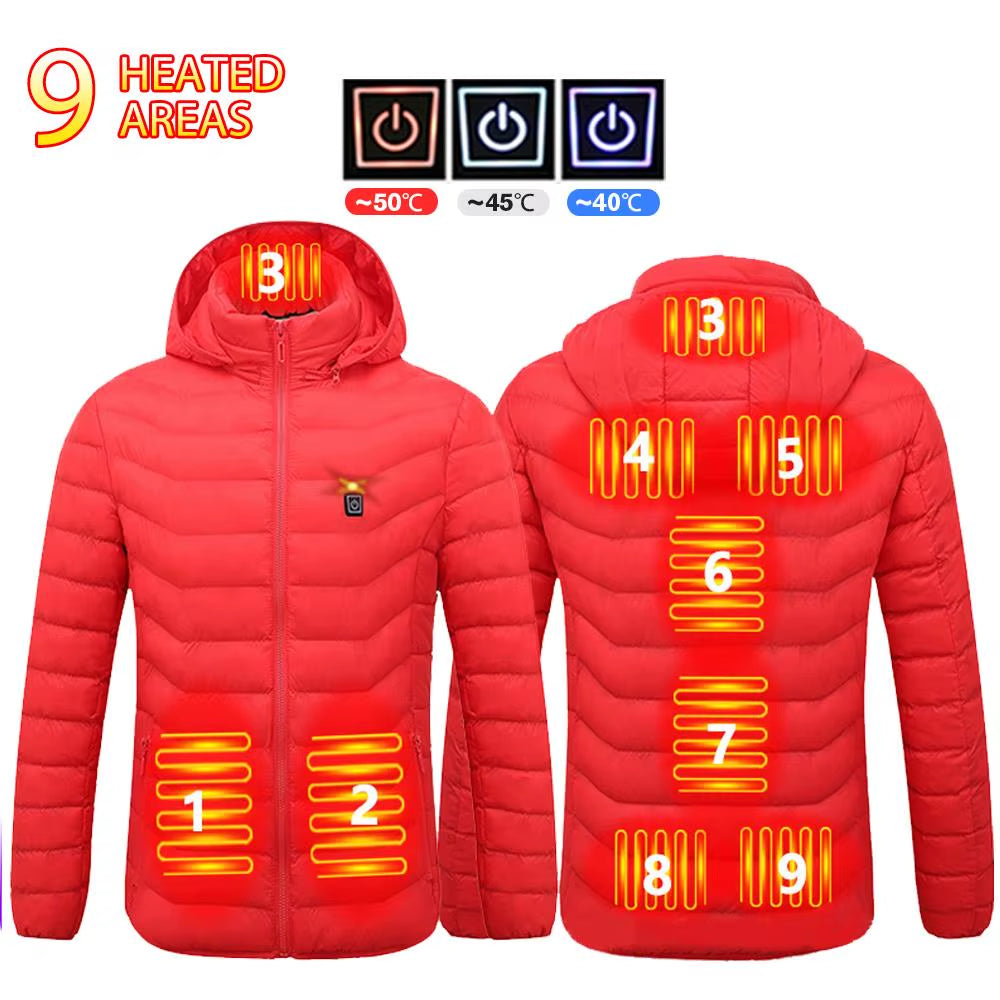 Winter Heated Jacket Women'S Warm Vest USB Heater Men'S Autumn Heating Jacket Heated Vests Coat Hunting Hiking Camping