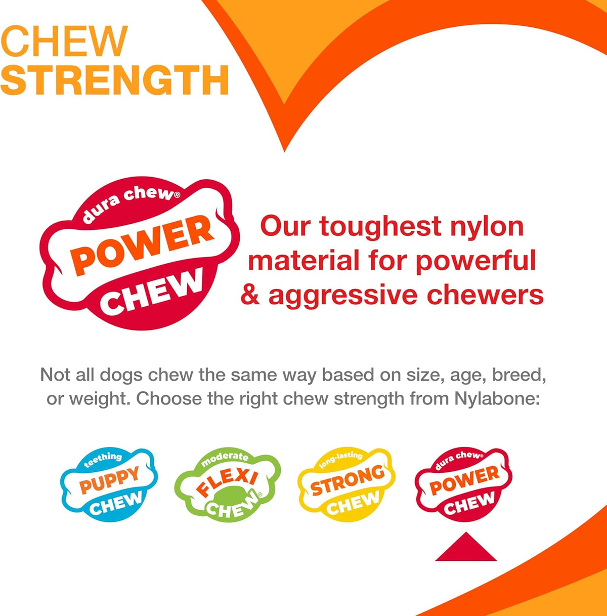 Nylabone Power Chew Double Action Barbell Bone Dog Chew Toy, X-Large | Durable Dog Toy for Large Dog Breeds 50+ Lbs, Teeth-Cleaning Textures, Long Lasting, Discourages Destructive Chewing