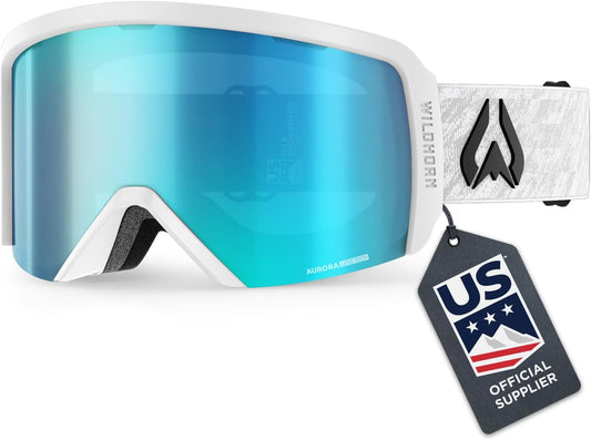 Wildhorn Cristo Ski Goggles Men Women - Anti-Fog OTG Snow Goggles