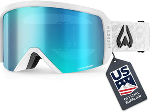 Wildhorn Cristo Ski Goggles Men Women - Anti-Fog OTG Snow Goggles