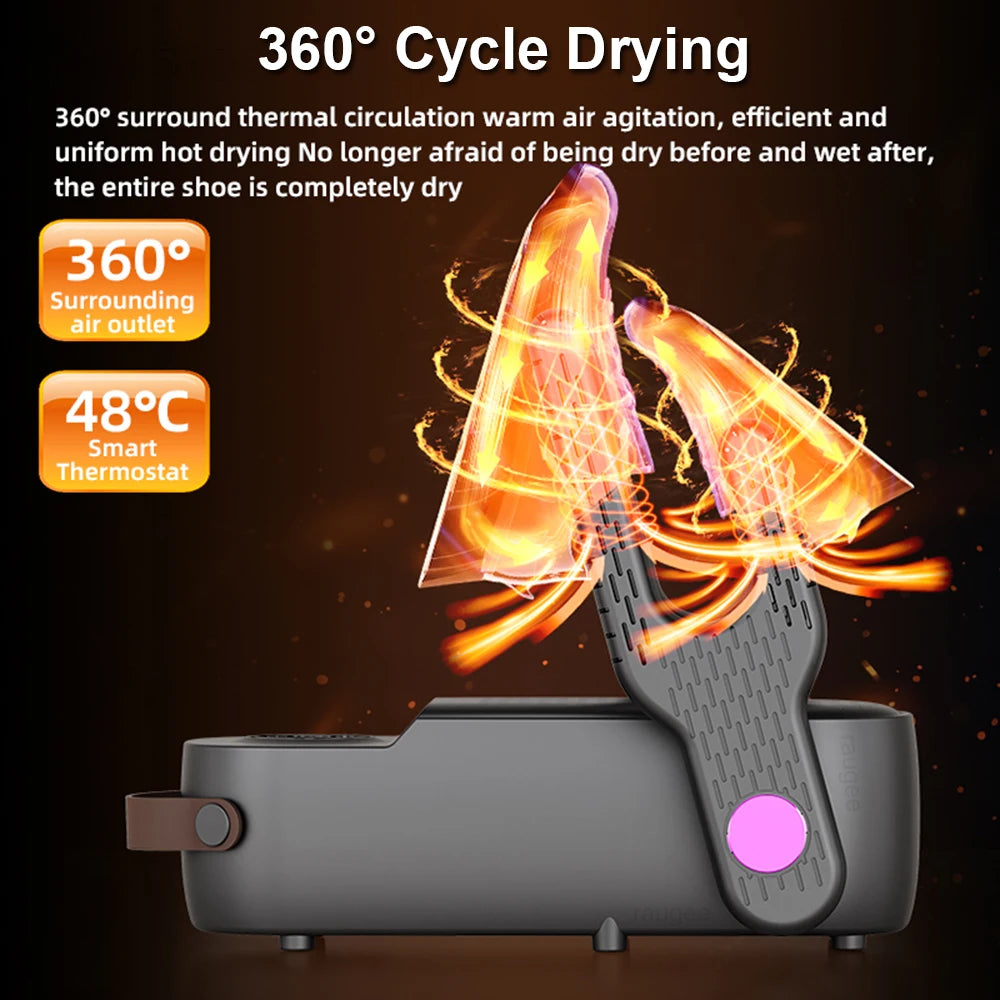 Shoe Dryer 220V Footwear Dryer Electric Shoes Drying Machine Folding Socks Sneaker Slippers Ski Boots Dryer Portable Shoe Heater