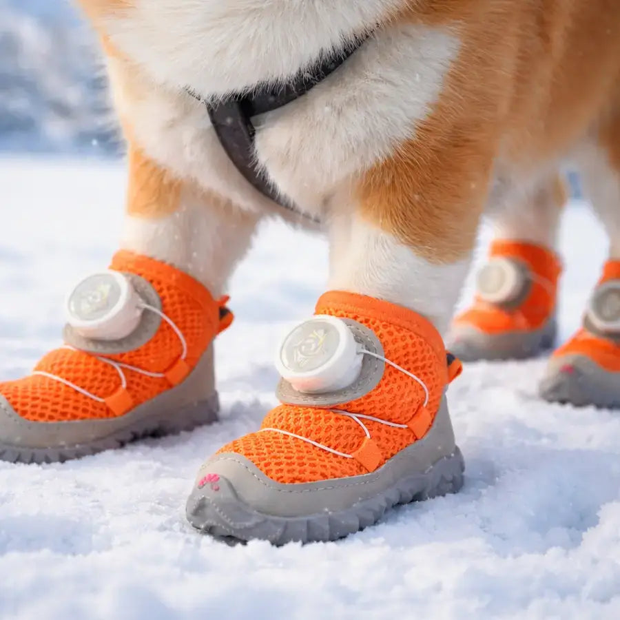 Waterproof Dog Boots – Non-Slip Protective Paw Shoes, 4-Pack