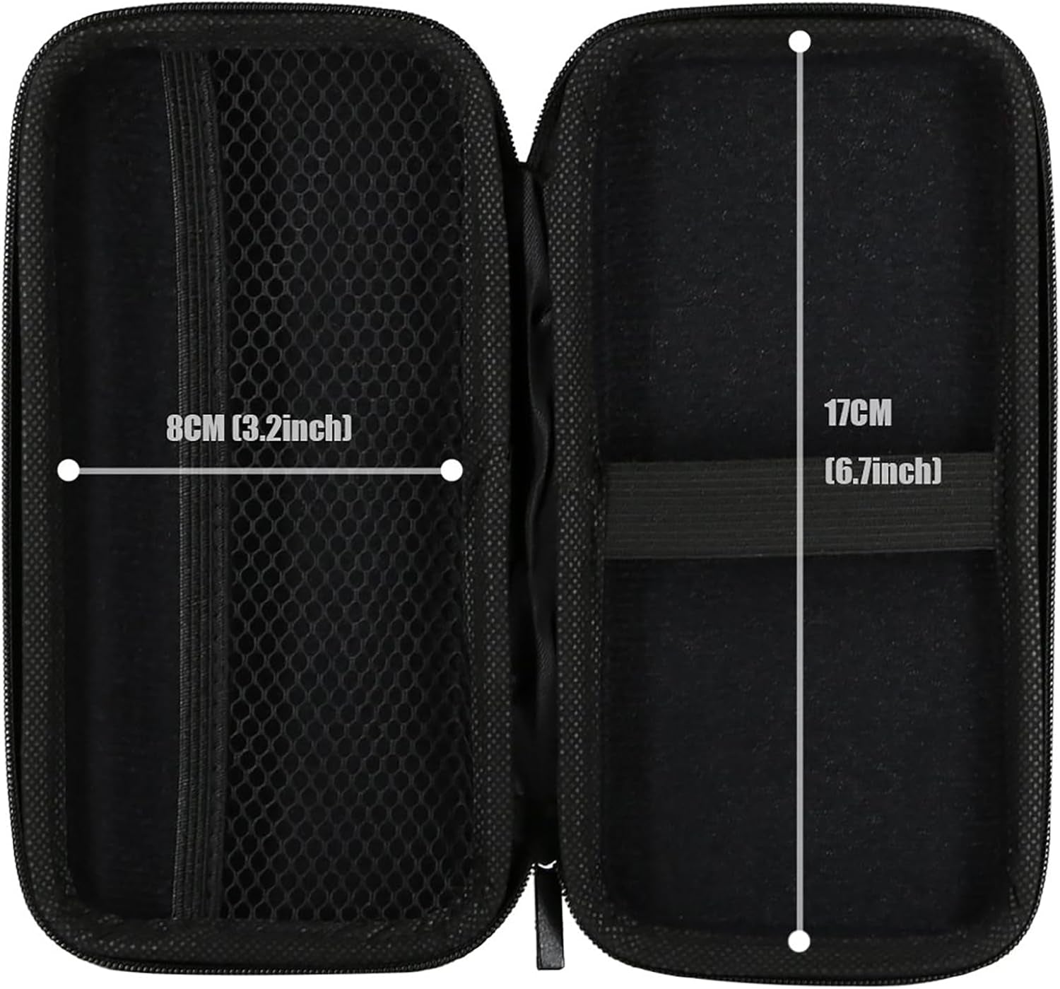 Travel Essential Electronics Organizer Charger Case Carrying Pouch | 6.5X3.2X1" Power Bank Tech Accessories Protective Storage Shockproof Portable Purse Men Women School Office Trips Must Have