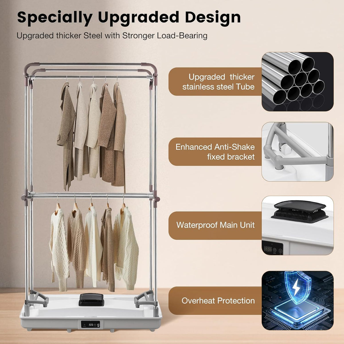 Portable Clothes Dryer for Apartment, RV, Travel