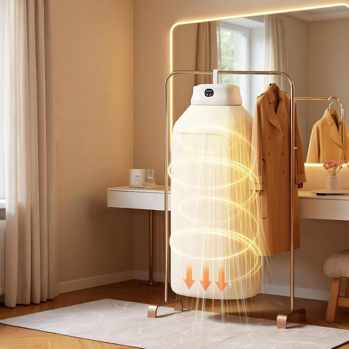 Portable Clothes Dryer, Electric Mini Drying Machine with Timer and Dry Bag, Compact Laundry Dryer for Quickly Drying Socks, Underwear, Baby Clothes for Travel Hotel Apartments Use