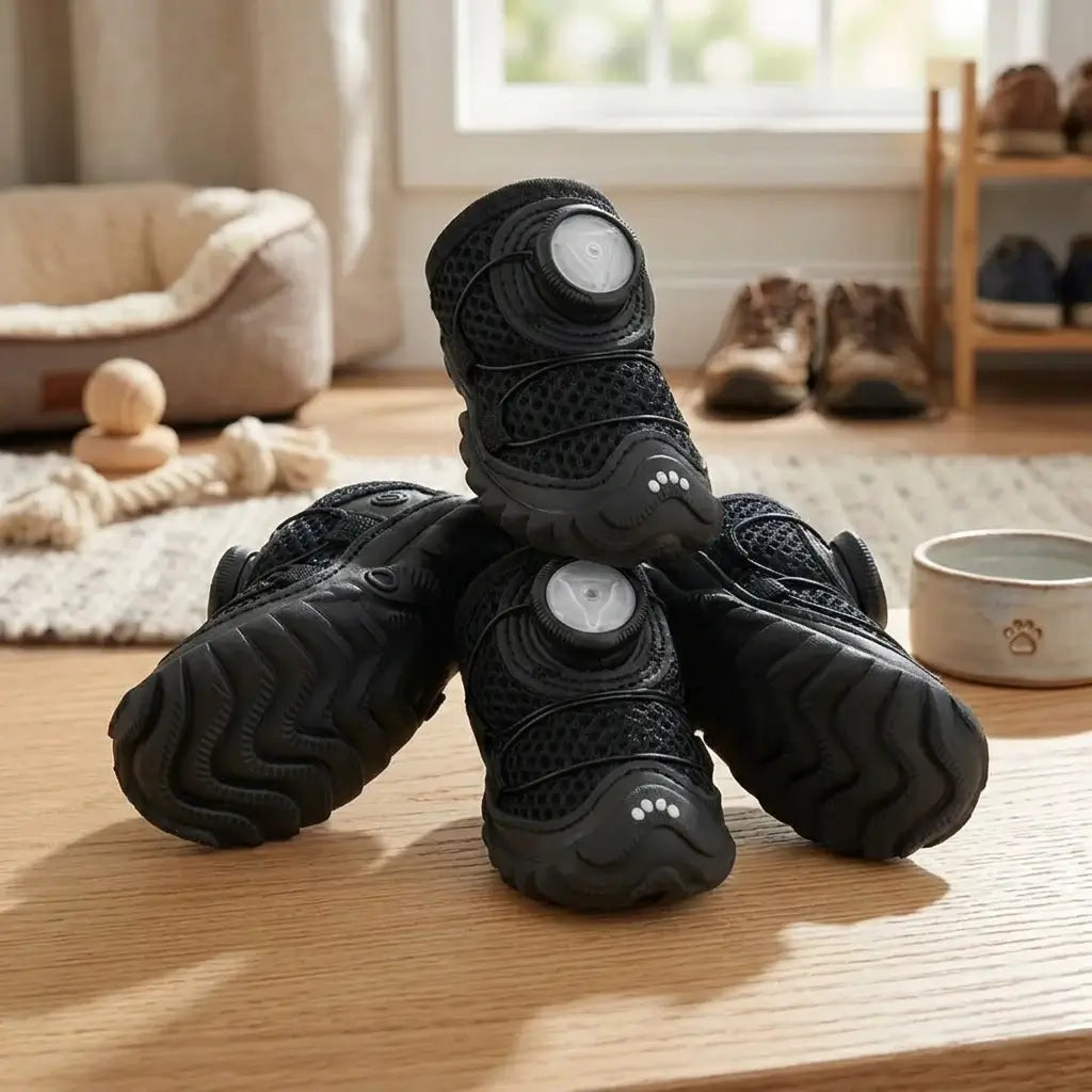 Waterproof Dog Boots – Non-Slip Protective Paw Shoes, 4-Pack