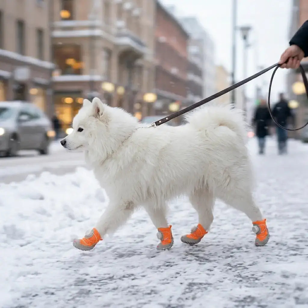 Waterproof Dog Boots – Non-Slip Protective Paw Shoes, 4-Pack