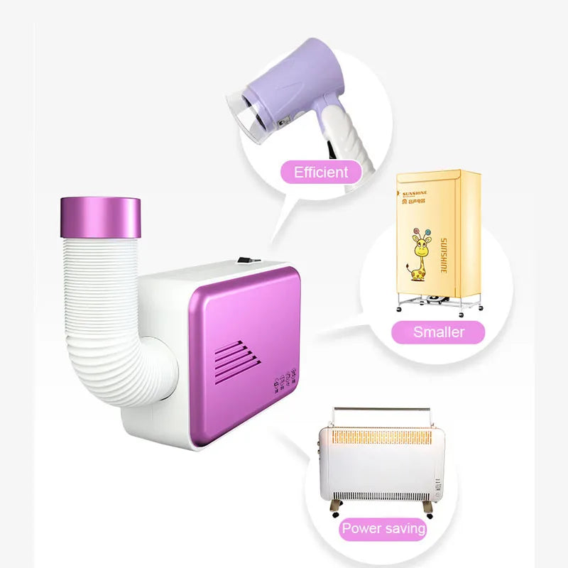 110V/220V Electric Clothes Dryer Laundry Multifunction Quickly Drying Clothes Shoes Warm Air Clothes Dryer Heater Drying Machine