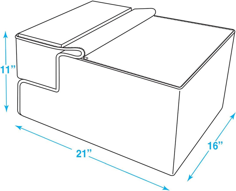 Best Pet Supplies Dog Stairs & Steps - Foam Steps for Small Dogs & Cats, Non-Slip Indoor Balanced Pet Step Support, Dog Ramp, No Assembly, Foldable Stair, 3-Step