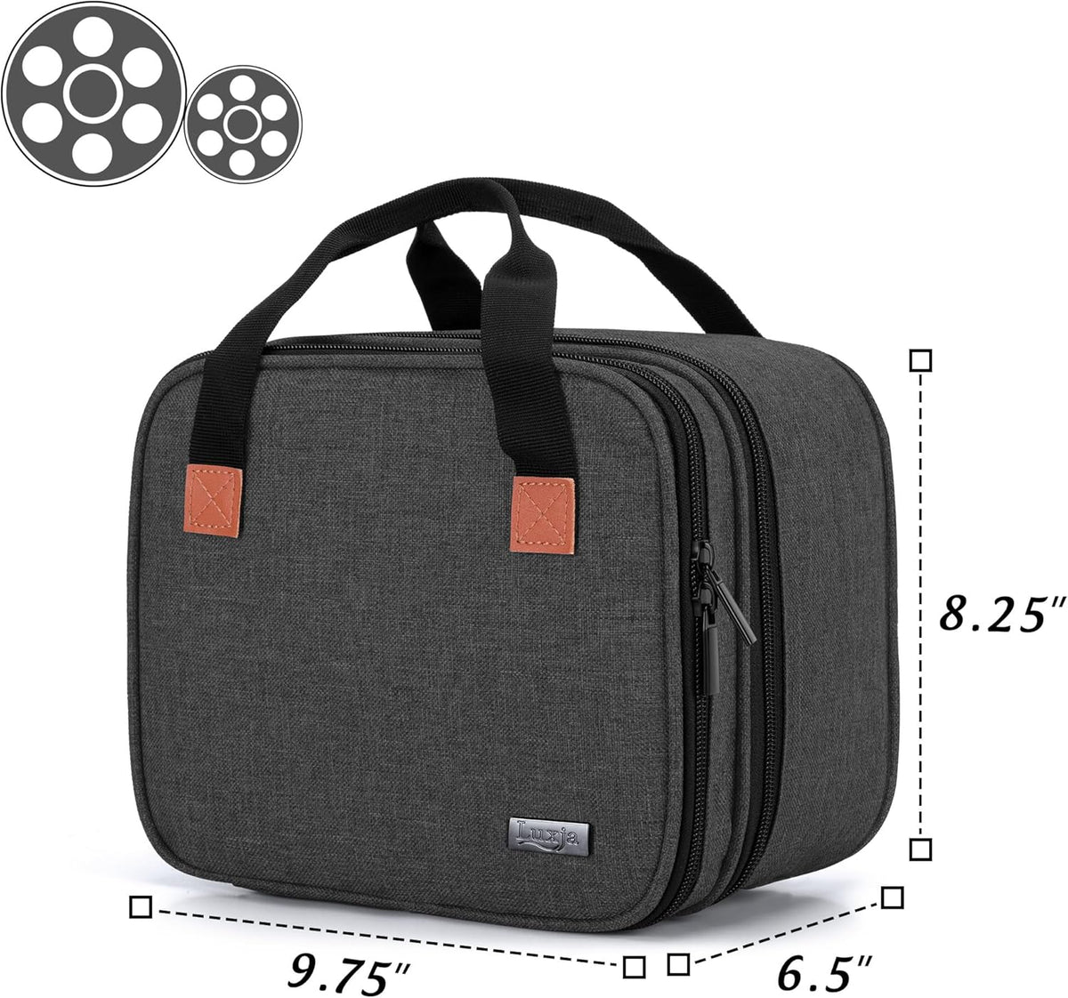 Carrying Bag Compatible with DR.J Mini Projector, Black | Portable Case for Most Mini Projector and Accessories