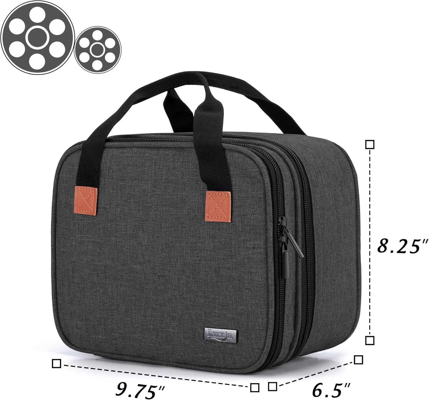 Carrying Bag Compatible with DR.J Mini Projector, Black | Portable Case for Most Mini Projector and Accessories