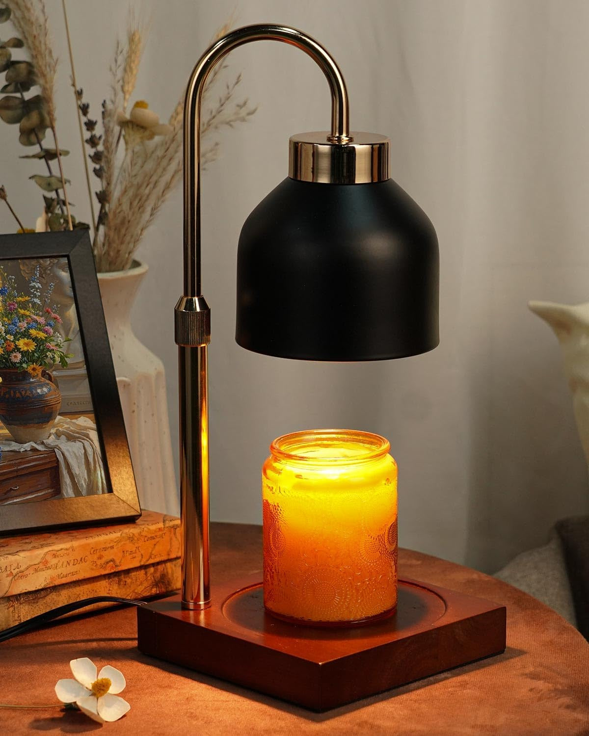 Black Candle Warmer Lamp Height Adjustable, Gifts for Women Mum Christmas