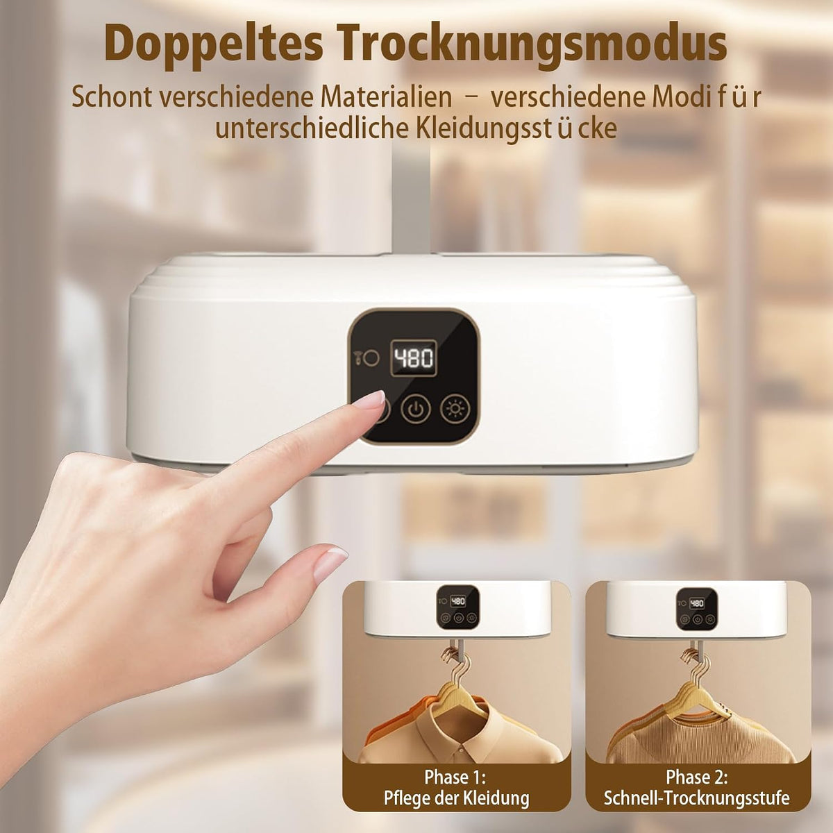 Tragbarer Wäschetrockner, Faltbare Mini-Trocknungsmaschine Mit 1-8H Timing Für Geschäftsreisen, Studentenwohnheime, Wohnungen, Hotels, Campingplätze Travel