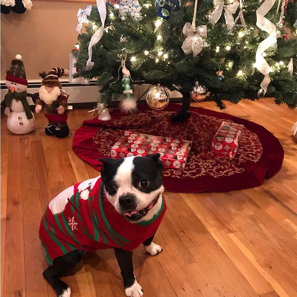 NACOCO Dog Snowman Sweater - Xmas, New Year & Christmas Sweater for Small Dog & Cat (Snowman, XXL)