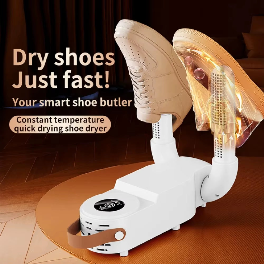 New Electric Shoe Dryer Deodorizing Sterilizing Portable Foldable Household Shoe Drying Machine Timed Footwear Dryer with Handle