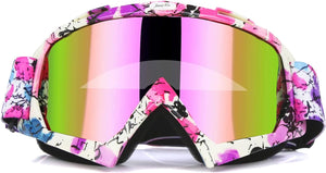 Dirt Bike Goggles - ATV Motorcycle Motocross UTV MX MTB Riding Goggles | Helmet Goggles, Offroad Goggles, Goggles Dirtbike, anti UV, Scratch Resistant, Dustproof, anti Fog, for Men Women Youth Kids