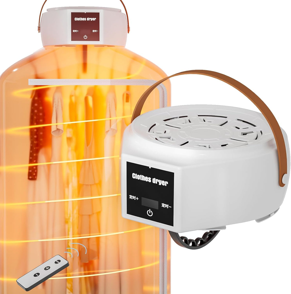 Portable Clothes Dryer, 600W Compact Foldable Mini Dryer Machine