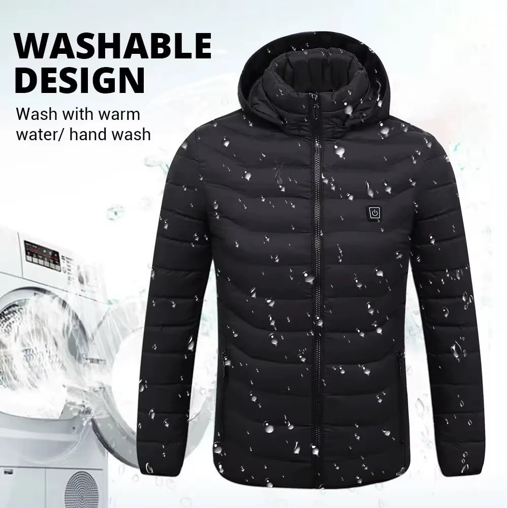 Winter Heated Jacket Women'S Warm Vest USB Heater Men'S Autumn Heating Jacket Heated Vests Coat Hunting Hiking Camping