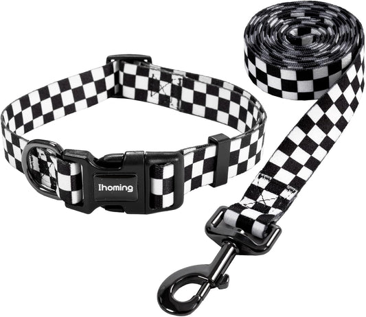 Ihoming Dog Collar and Leash Set for Large Dogs, up to 80 Lbs
