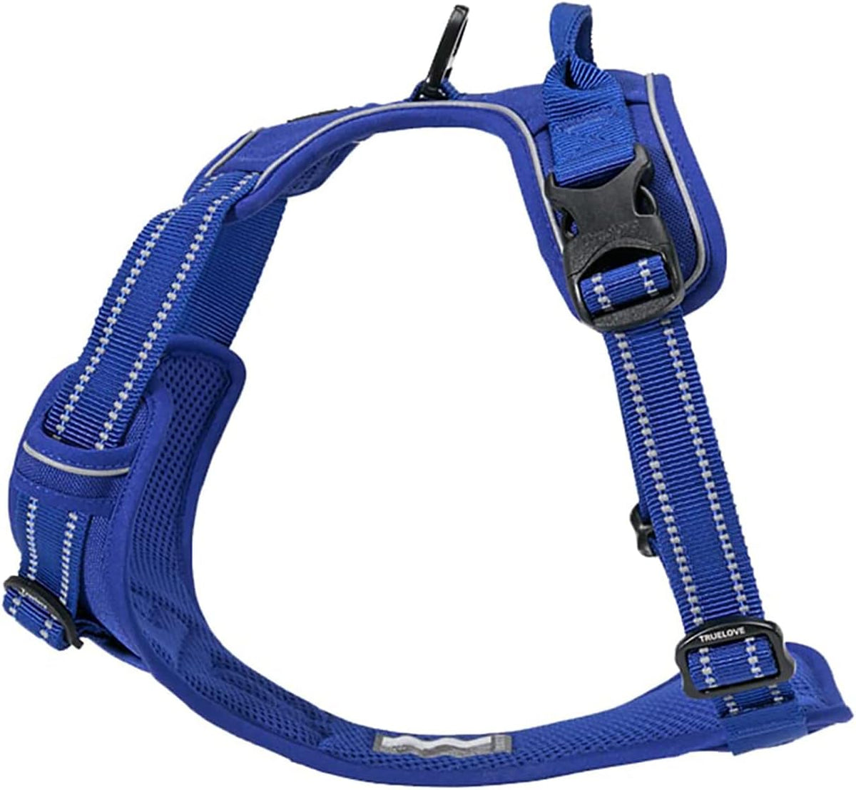 TRUE LOVE Adjustable No-Pull Dog Harness Reflective Pup Vest Harnesses Comfortable Control Brilliant Colors Truelove Tlh5651(Royal Blue,L) | Front Clip, No-Choke, Soft Padded, Control Handle, anti Escape, Dog Car Harness, Walking and Training, Escape Proof, TLH5651