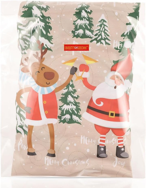 Bestonzon 5Pcs Christmas Oven Mitts and Pot Holders Sets, Heat Resistant Oven Gloves, Christmas Kitchen Decor for Kitchen Cooking Baking Grill Baking BBQ and Accessories