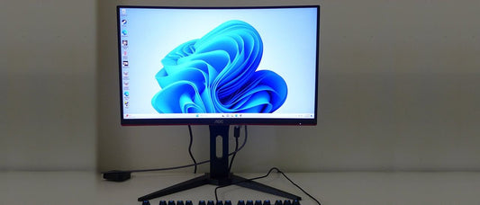 AOC C24G1A 24" Curved Frameless Gaming Monitor, FHD 1920X1080, 1500R, VA, 1Ms MPRT, 165Hz (144Hz Supported), Freesync Premium, Height Adjustable Black